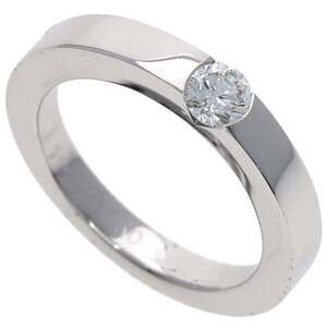 CARTIER 18k Silver Diamond Ring #49